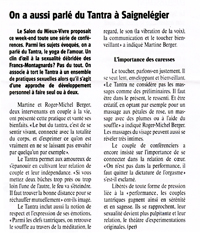 tantra &agrave; Saignel&eacute;gier