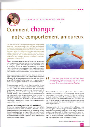 Changer de comportement amoureux