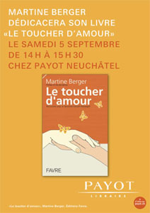 Martine d&eacute;dicace "Le toucher d'amour"